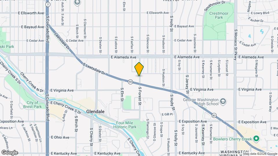 435 S Forest St Map and Location Details