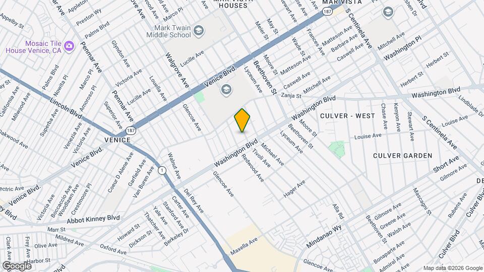 3957 Tivoli Ave Mapa y Detalles de la Ubicación