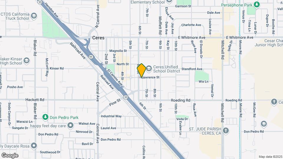 2460 Lawrence St Map and Location Details