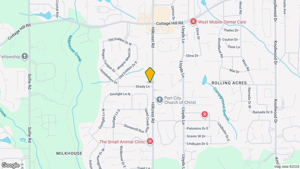 2762 Hillcrest Rd Map and Location Details
