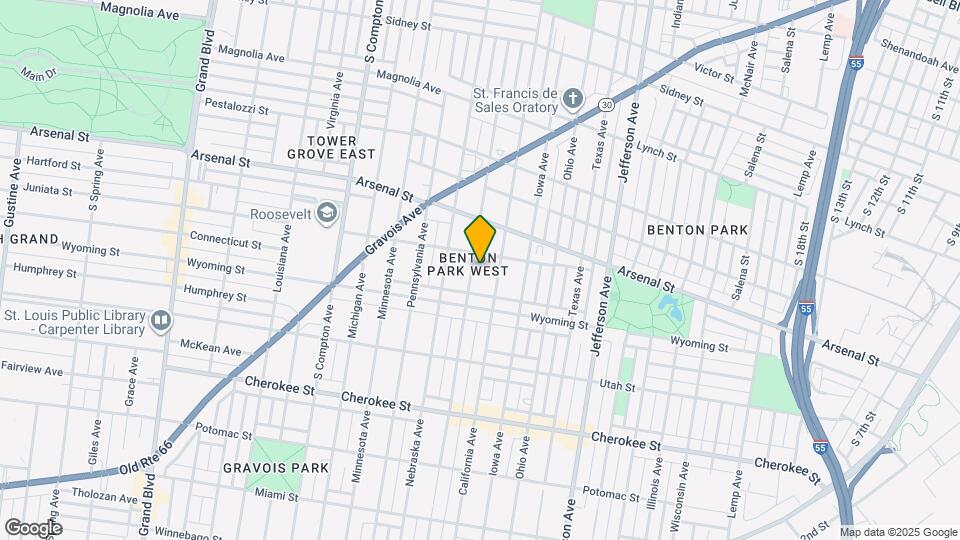 3150 Oregon Ave Map and Location Details