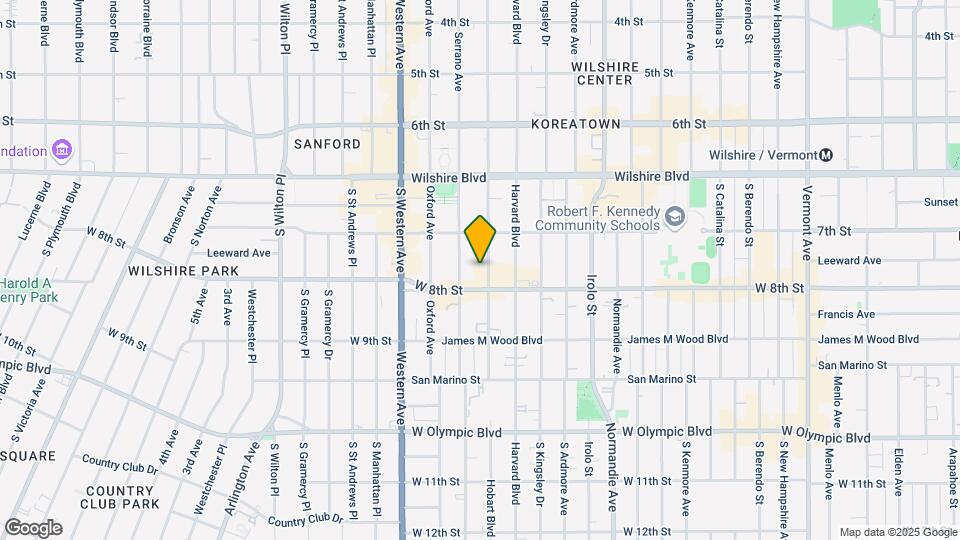 741 S Hobart Blvd Map and Location Details
