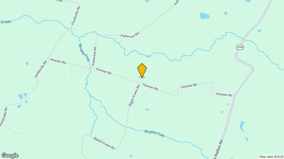 900 Howser Rd Map and Location Details