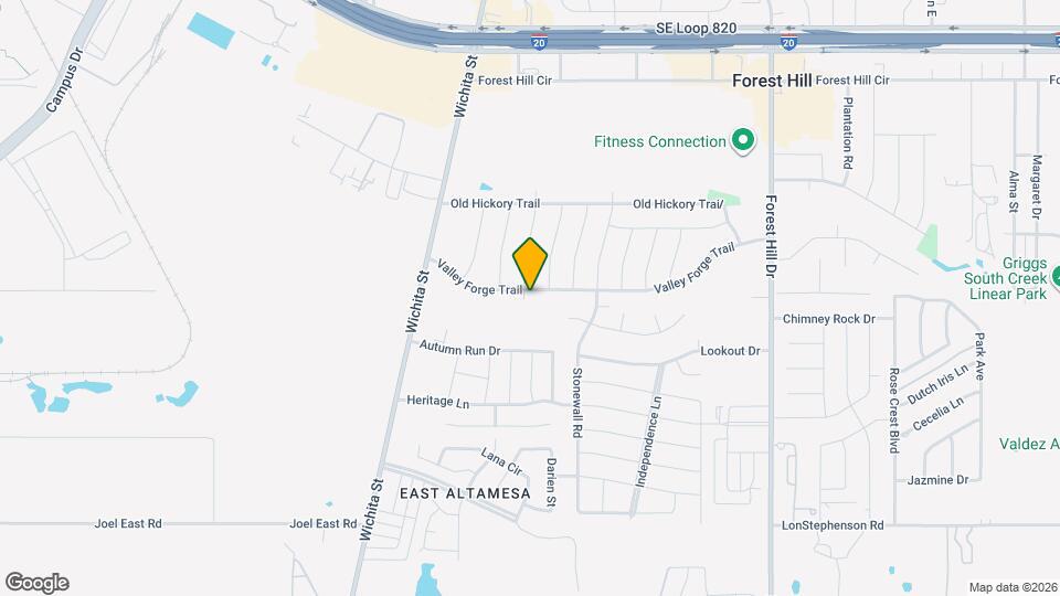 3100 Valley Forge Trail Map and Location Details