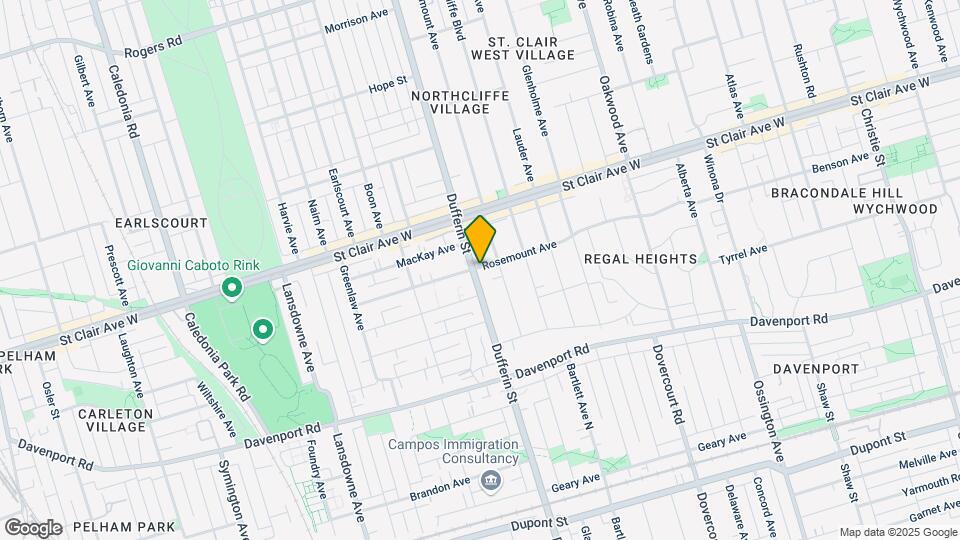 125 Rosemount Av Map and Location Details
