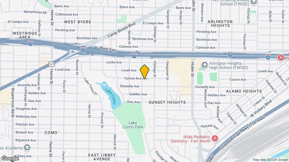 4933 Curzon Ave Map and Location Details