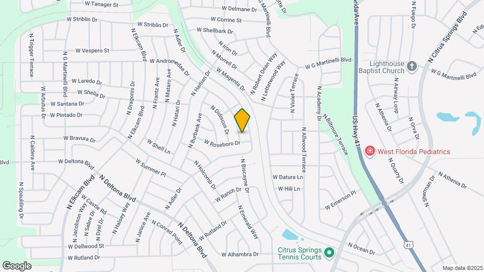 1829 W Corrine St Map and Location Details