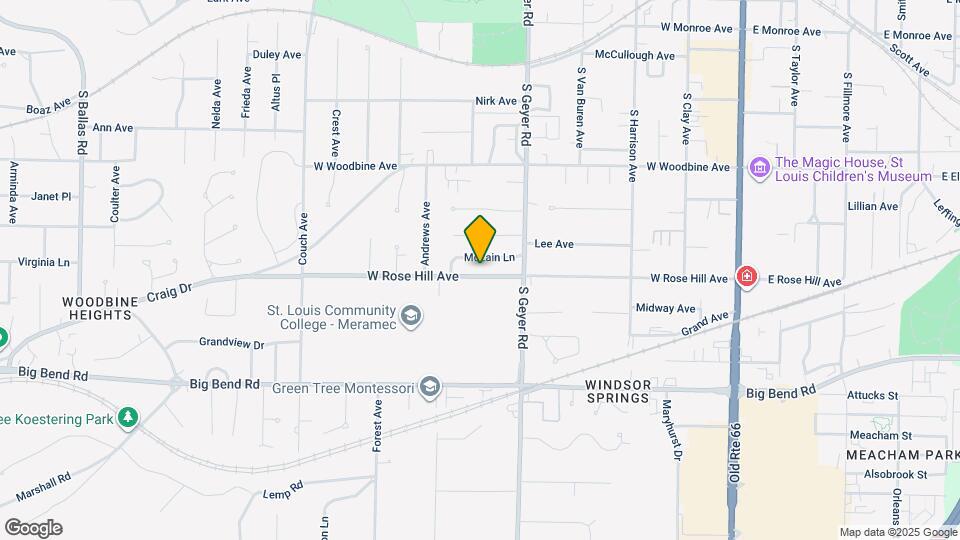 541 W Rose Hill Ave Map and Location Details