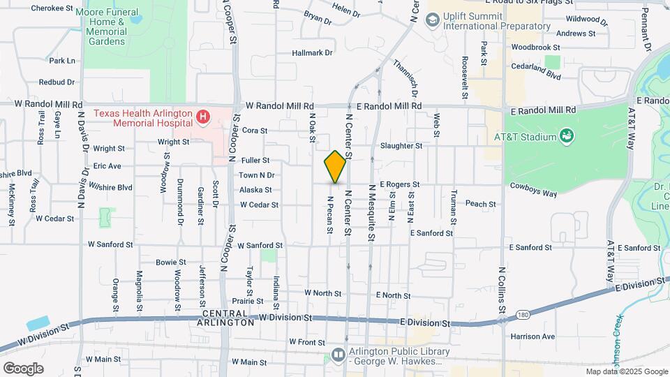 715 N Pecan St Map and Location Details