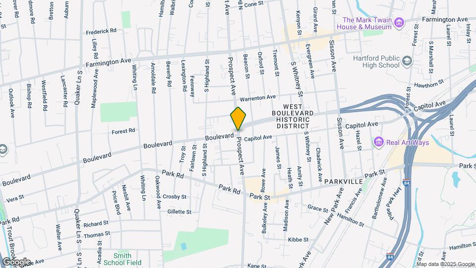 409 Prospect Ave Map and Location Details
