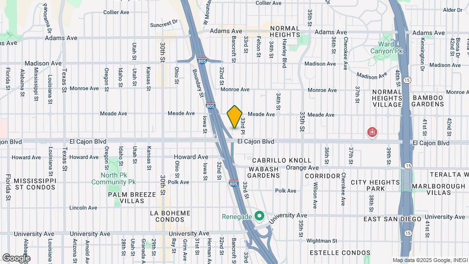4325 Bancroft St Map and Location Details