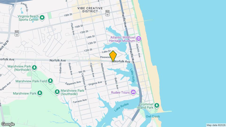 909 Baltic Ave Map and Location Details