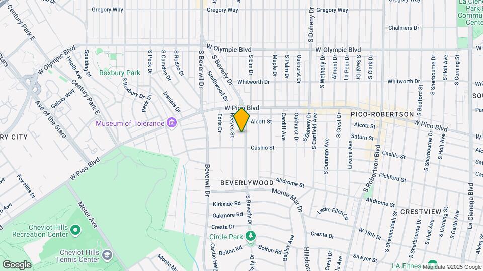 1465 S Beverly Dr Mapa y Detalles de la Ubicación