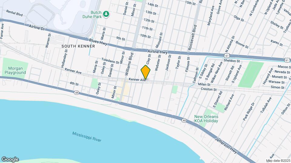 2215 Kenner Ave Map and Location Details