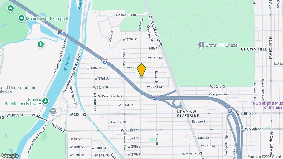 1065 W 33rd St Map and Location Details