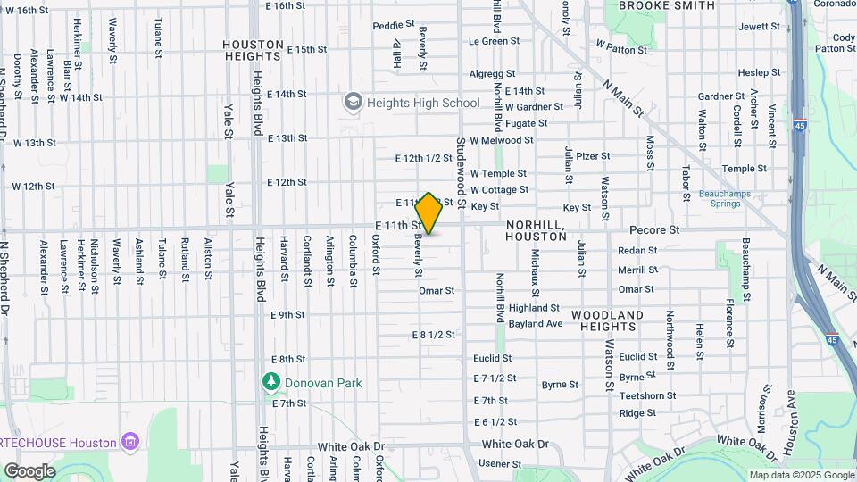 711 E 10 1/2 St Map and Location Details
