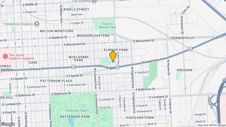 404 N Robinson St Map and Location Details