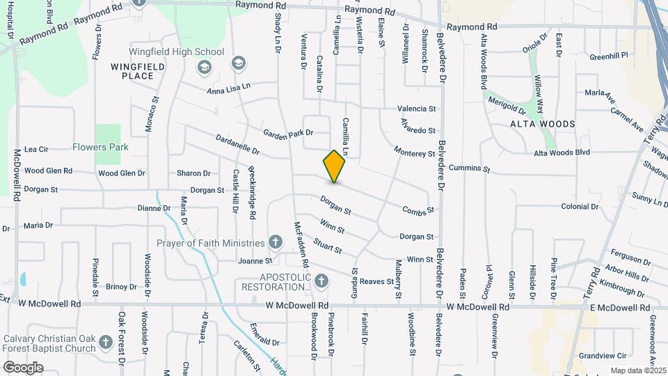 1019 Combs St Mapa y Detalles de la Ubicación