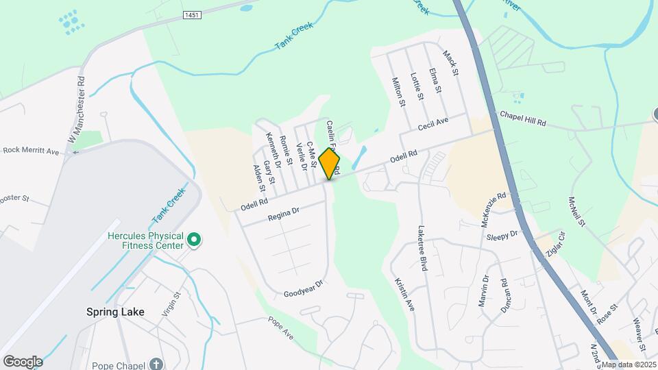 525 Odell Rd Map and Location Details