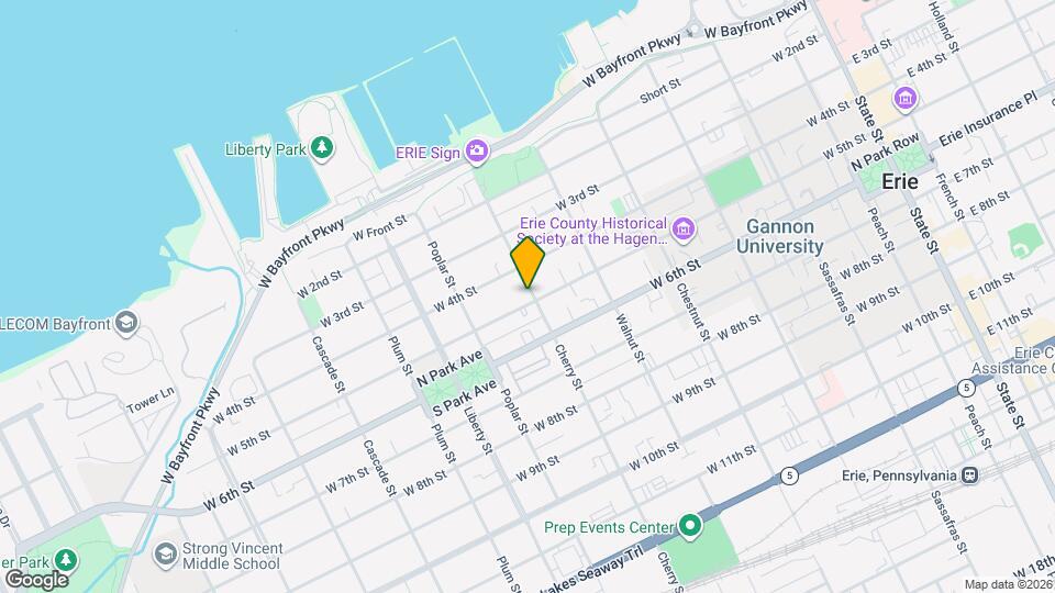 602 W 5th St Mapa y Detalles de la Ubicación