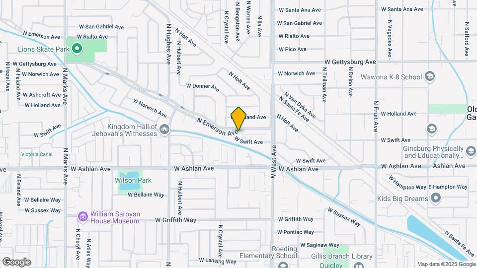 4323 N Emerson Ave Map and Location Details