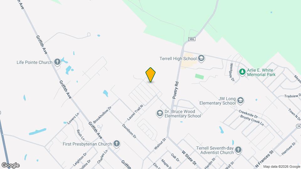 1010 Meridith Dr Map and Location Details