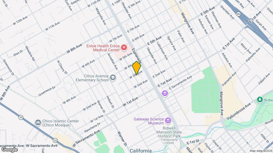 143 W 3rd Ave Map and Location Details