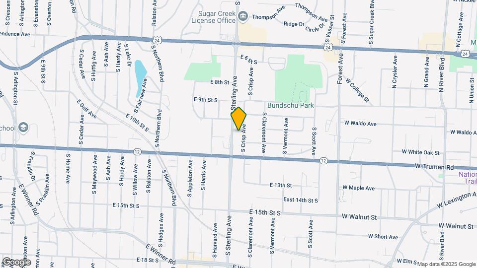 1106 S Crisp Ave Map and Location Details