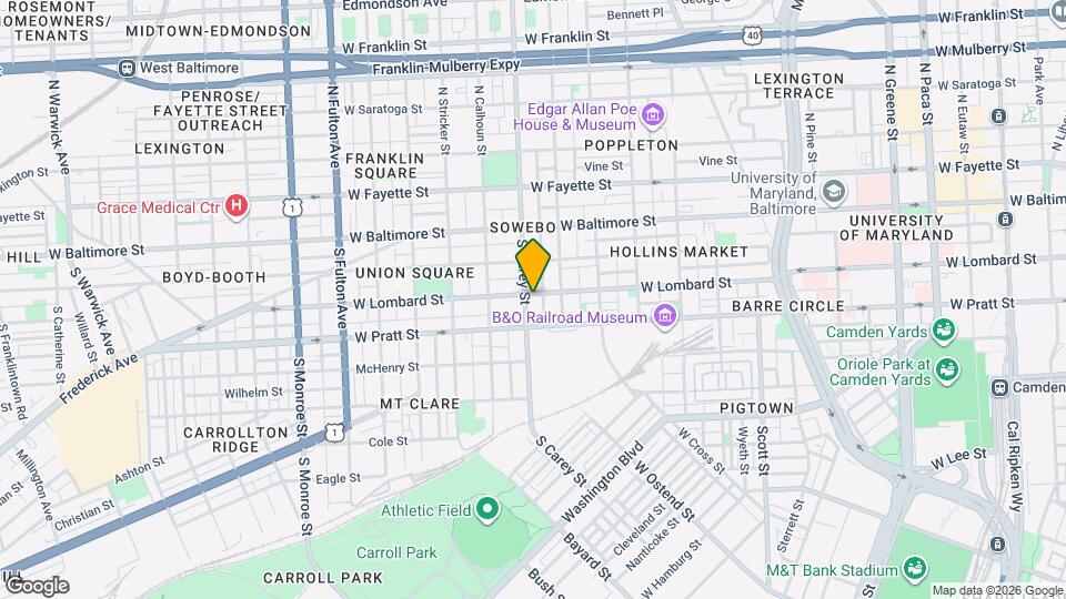 1239 W Lombard St Map and Location Details