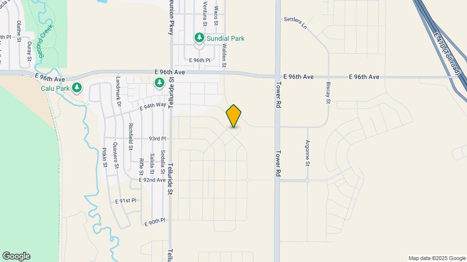 9404 Yampa St Map and Location Details