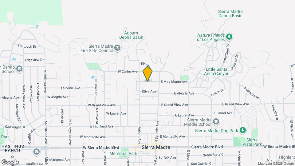 58 W Mira Monte Ave Mapa y Detalles de la Ubicación