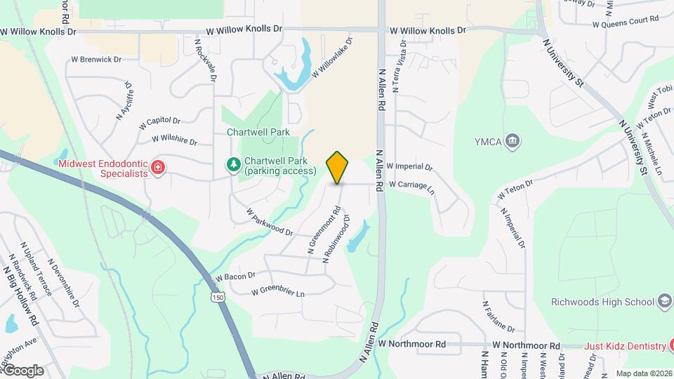 6619 N Greenmont Rd Map and Location Details