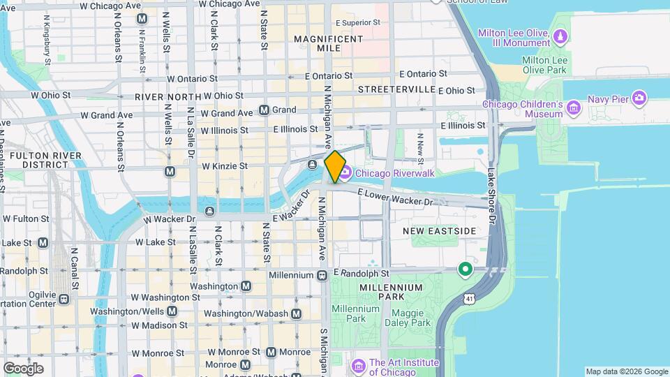 117 W Wacker Dr Map and Location Details