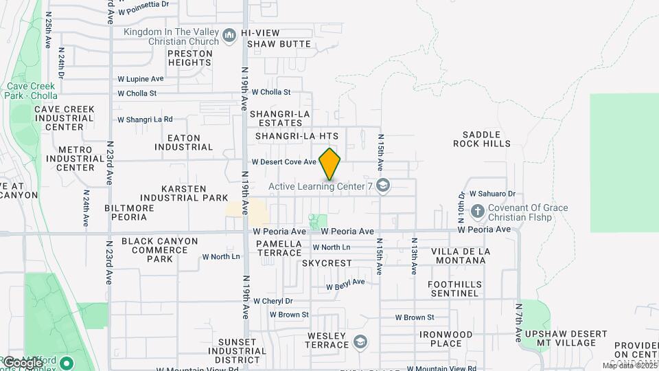 10814 N 16th Ave Map and Location Details