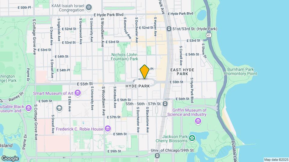1401 E 55th St, Unit 503N Map and Location Details