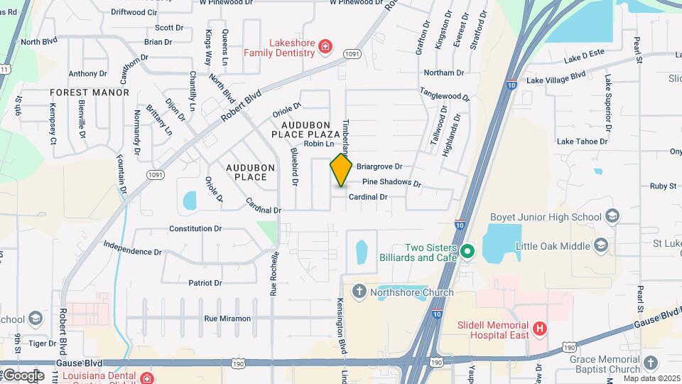 425 Timberlane Dr Map and Location Details