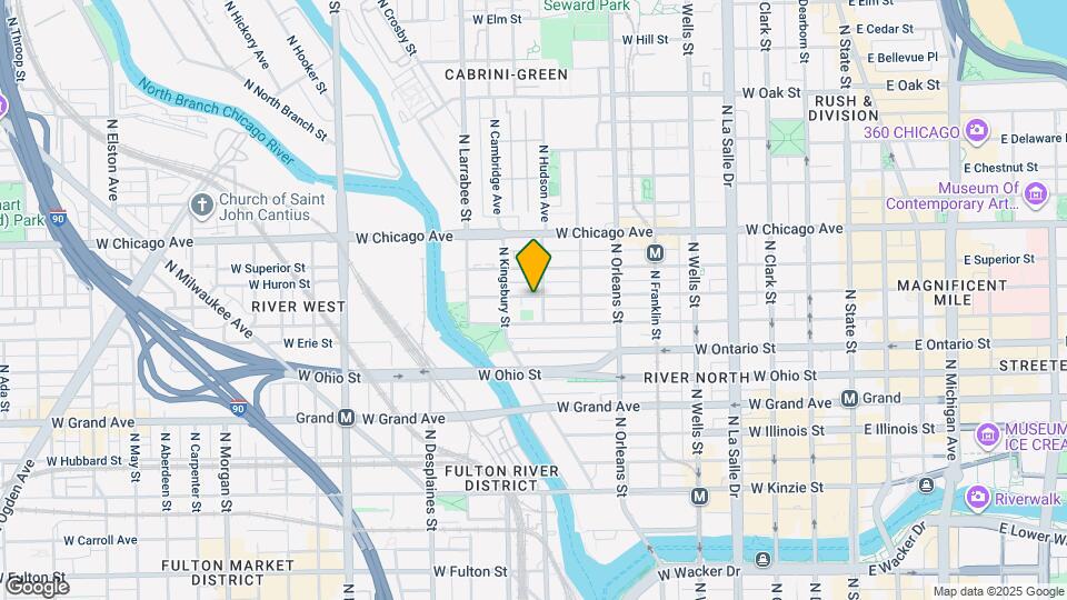 449 W Huron St Map and Location Details