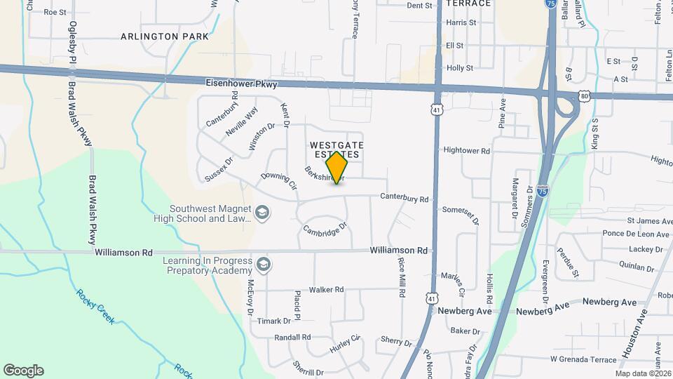 1523 Canterbury Rd Map and Location Details