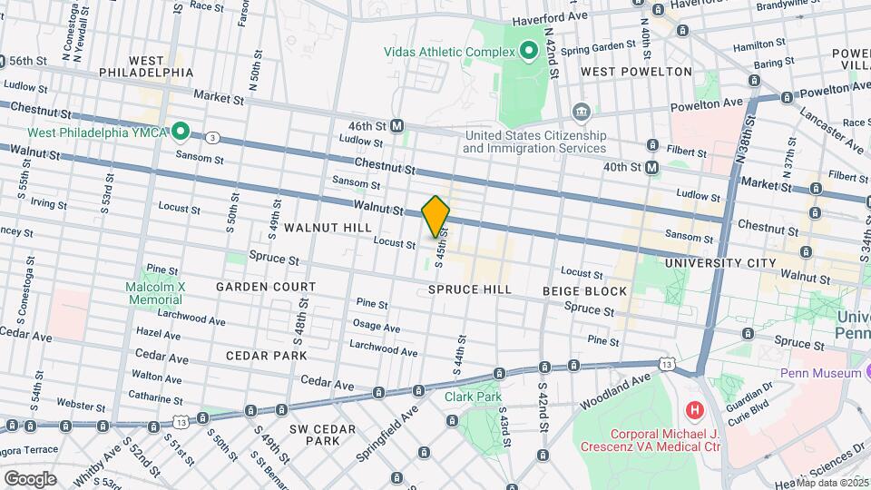 230 S 45th St Map and Location Details