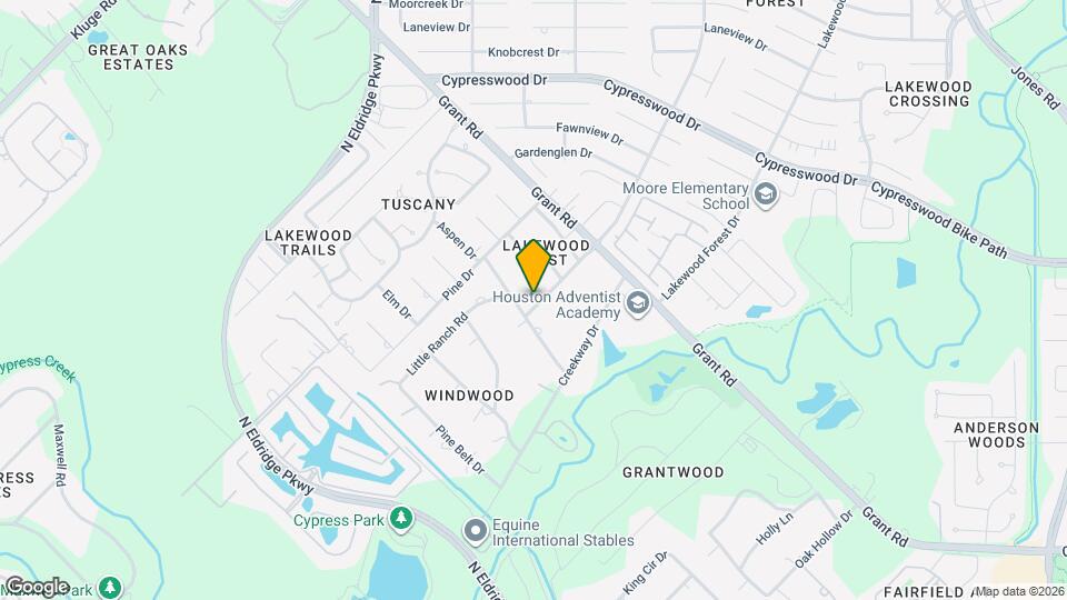 11903 Pondwood Dr Map and Location Details