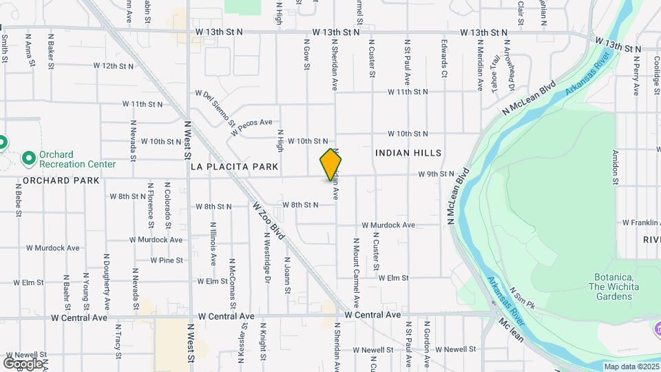 923 N Sheridan St Map and Location Details