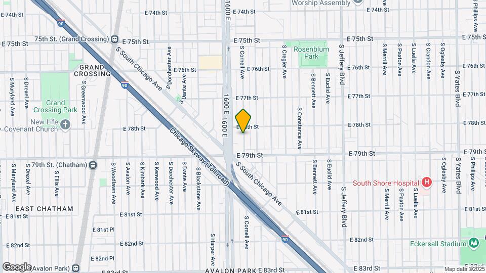 7822 S Cornell Ave Map and Location Details