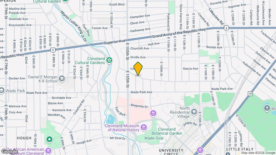 1477 E 106th St Map and Location Details