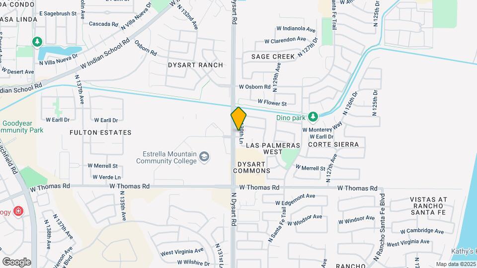 3128 N 130th Ln Map and Location Details