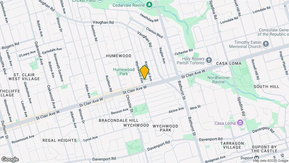 157 Wychwood Ave Map and Location Details