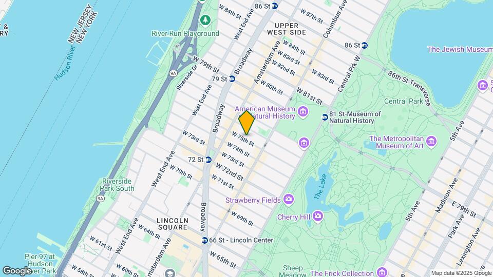 133 W 75th St Map and Location Details