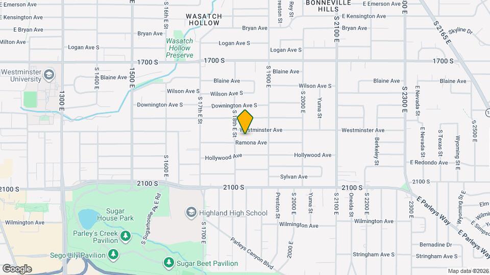 1825 E Ramona Ave, Unit Basement Apartment Map and Location Details