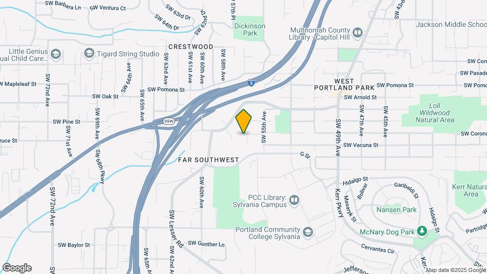 5616 SW Coronado St Map and Location Details