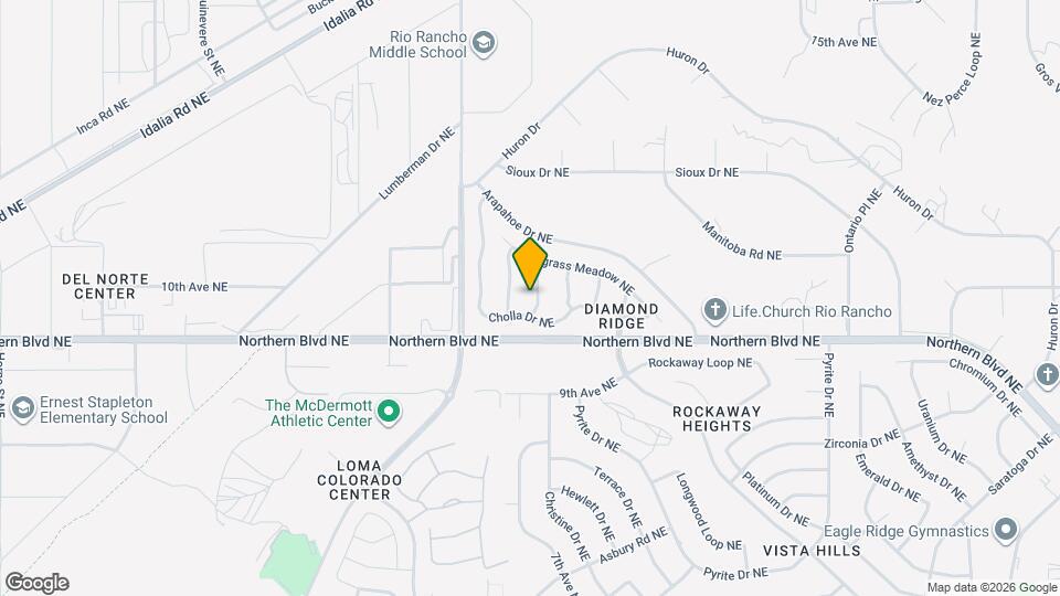 1011 Blue Sage Rd NE Map and Location Details