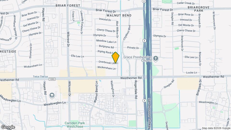 10607 Overbrook Ln Map and Location Details